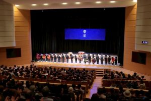 整列している様子